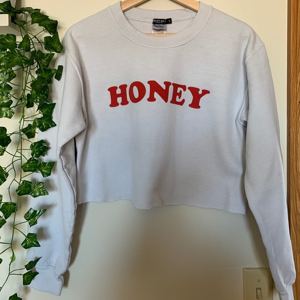 Cropped Honey Crewneck